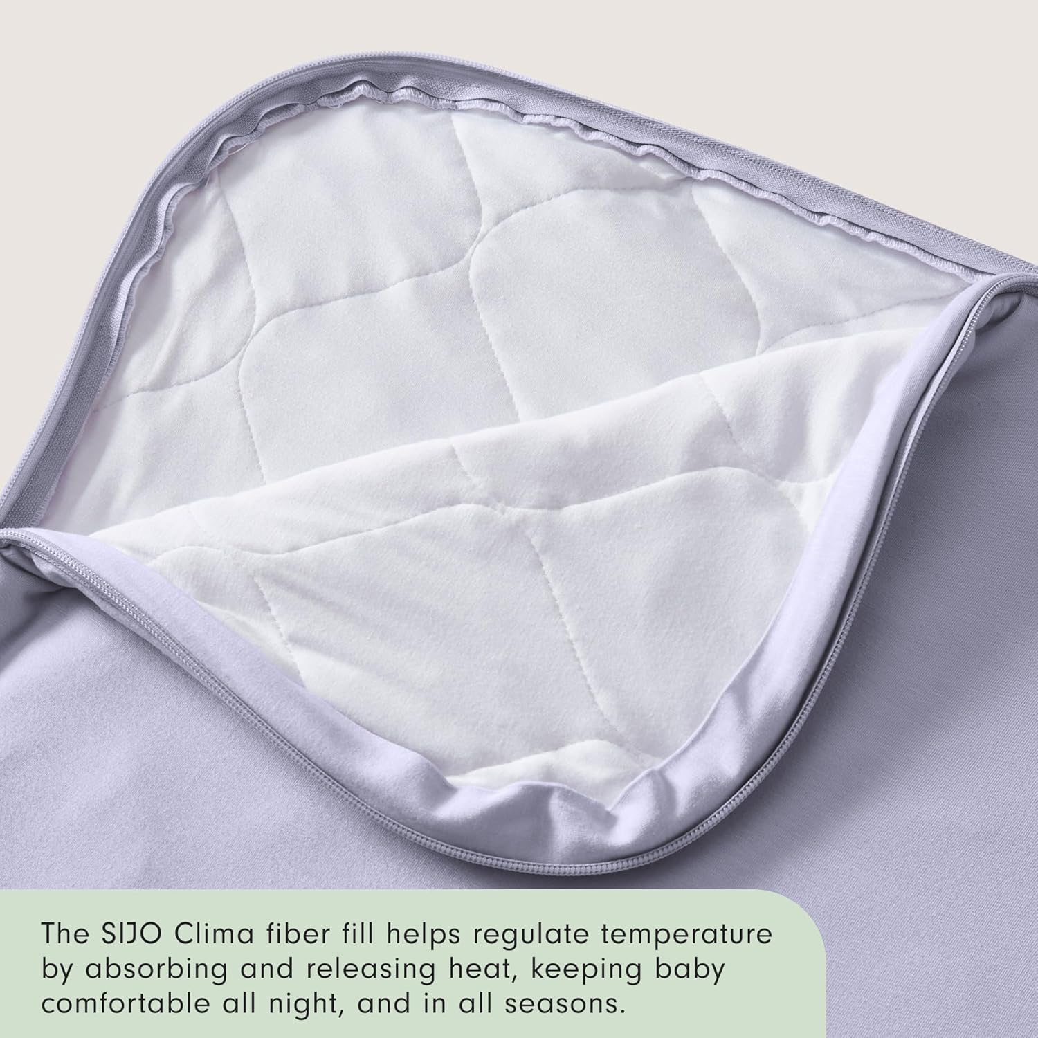 Joi All Season Super Soft Sleeping Bag, Wearable Blanket for Babies, 2024 Good Housekeeping Parenting Award Winner Sleep Sack, 0-6 Months, Lavender - Image 3