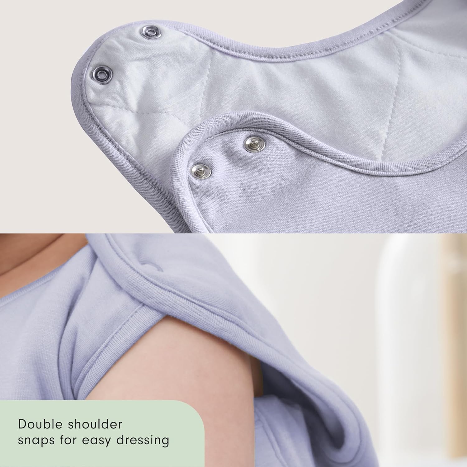Joi All Season Super Soft Sleeping Bag, Wearable Blanket for Babies, 2024 Good Housekeeping Parenting Award Winner Sleep Sack, 0-6 Months, Lavender - Image 4